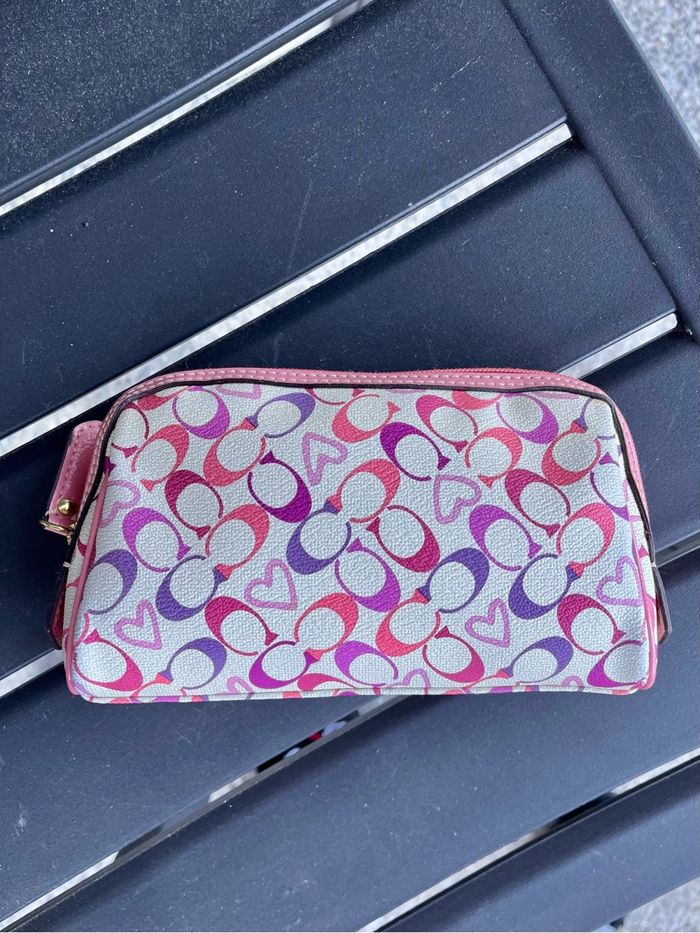 Vintage Coach Cosmetic Bag - Picture 2 of 10